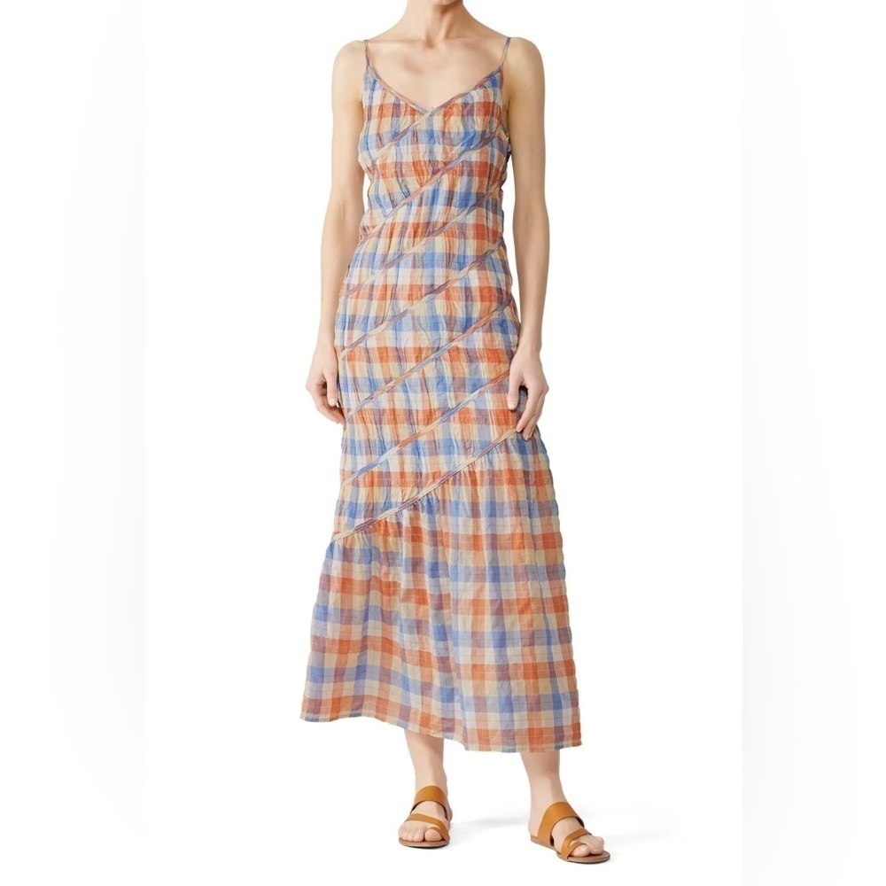 Regina Pyo Maria Gingham Plaid Slip Dress UK12 US8